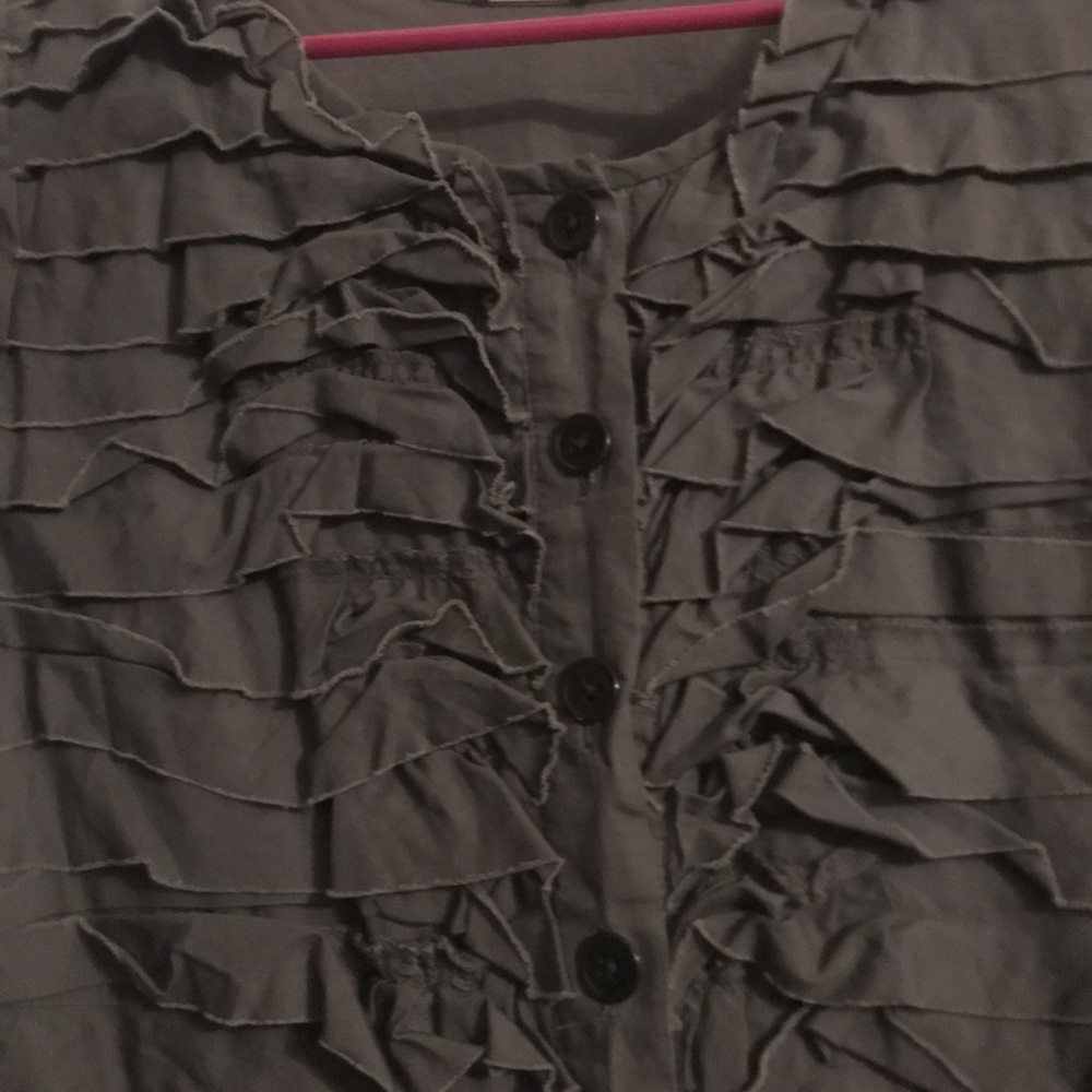 Jcrew short sleeve ruffle dress